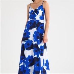banana republic blue maxi dress